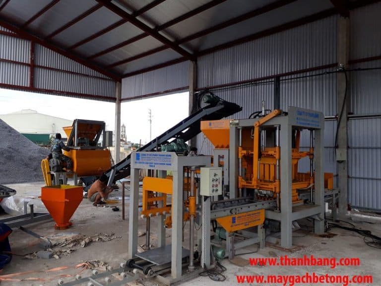 Dự án Lắp đặt Máy ép gạch thủy lực không nung Thanh Bằng tại Thanh Hóa